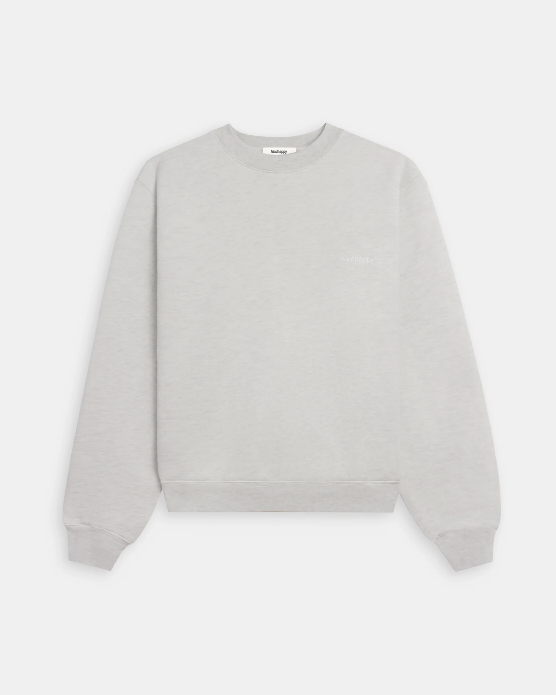 Madhappy-Classics-Fleece-Crewneck-Flat-Oatmeal-Heather-01.webp
