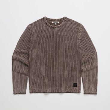 Mended Rib Sweater Brown